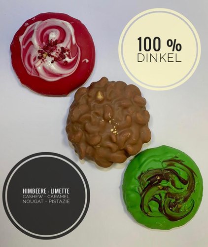 Lebkuchen 100%  Dinkel, Päckchen bestehend aus 3 Stück